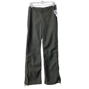 Vintage Gap NEW Women's Wide Leg Ankle Zip Pants Size 8 Olive Army Green‎ Cotton